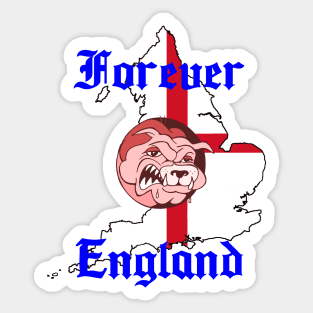 Forever England Tee shirt design football rugby Sticker